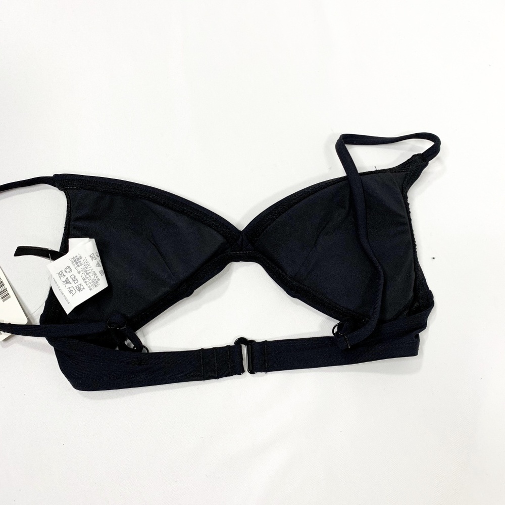 J. CREW French Black Bikini Top Classic Chic - Picture 7 of 7